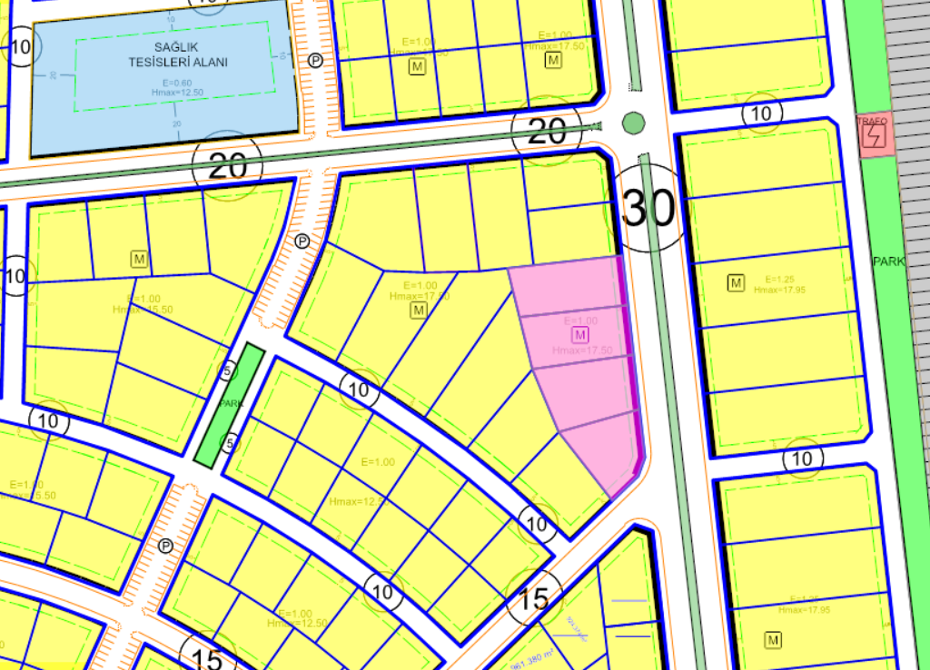 KAYSERİ KOCASİNAN HİMMETDEDE 30 M LİK ANA YOLA CEPHELİ 4,457 M² T+K İMARLI SATILIK 4 ADET YANYANA ARSA