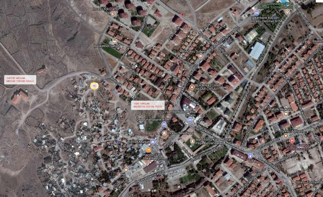 KAYSERİ İNCESU KARAMUSTAFAPAŞA 385 M² 4+2 SATILIK TARİHİ EV/170000TL