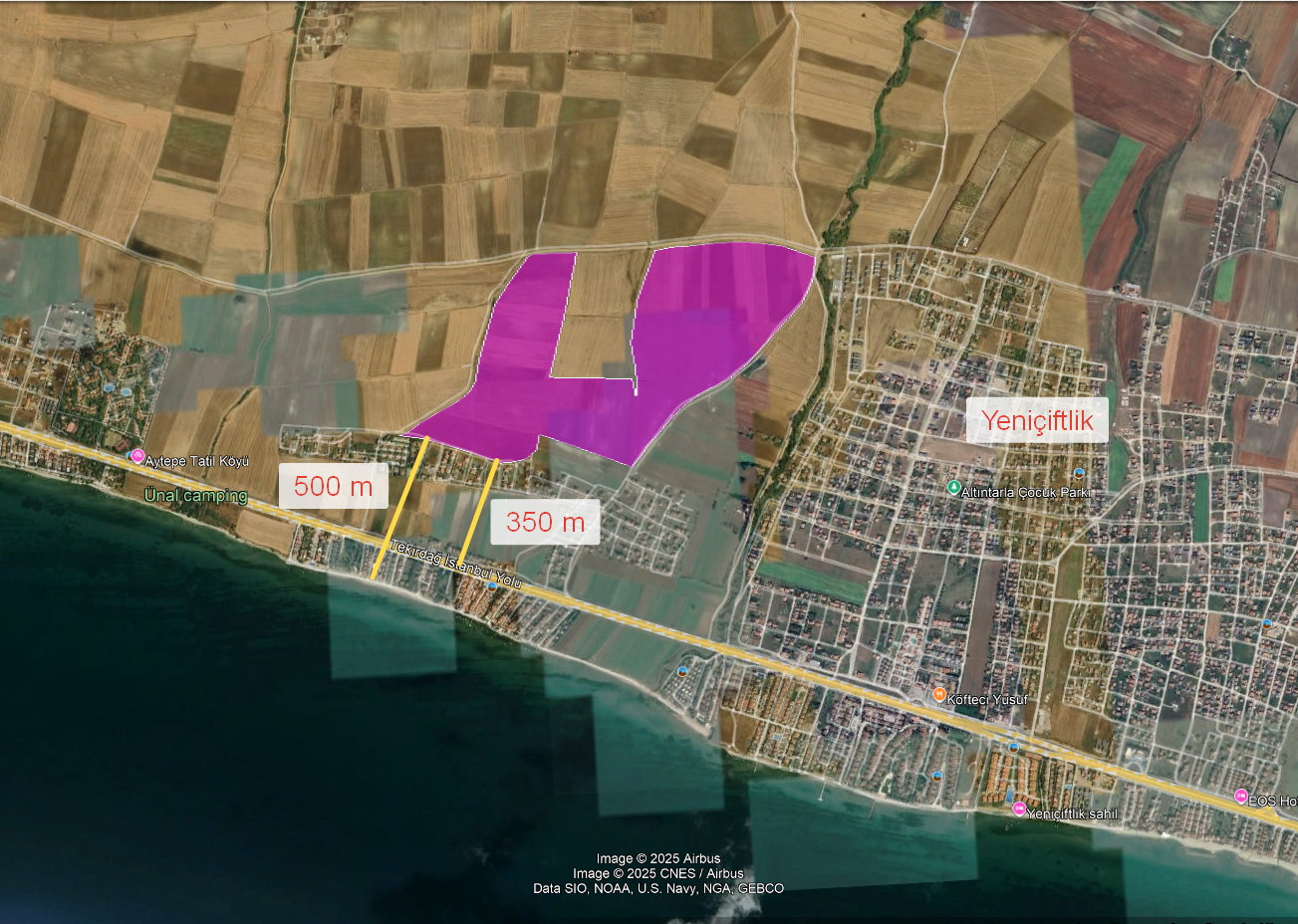 TEKİRDAĞ MARMARAEREĞLİSİ ÇEŞMELİ 3,903 M² SATILIK HİSSE