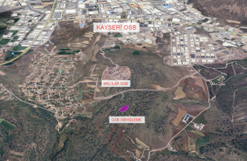 KAYSERİ HACILAR BEĞENDİK 6,838 M² OSB GENİŞLEME BÖLGESİNDE SATILIK TARLA 